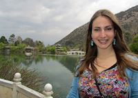 Katie at Black Dragon Pond, Lijiang