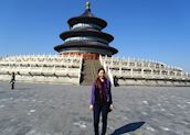 Katie at the Temple of Heaven, Beijing
