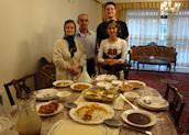 Marc meeting an Iranian family