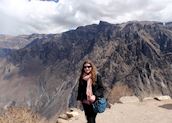 Lizzie in the Colca Canyon.