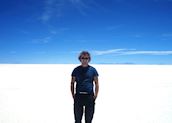 Richard in the Salt Flats, Bolivia