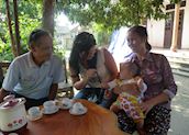 Getting to know the locals, Ninh Binh, Vietnam