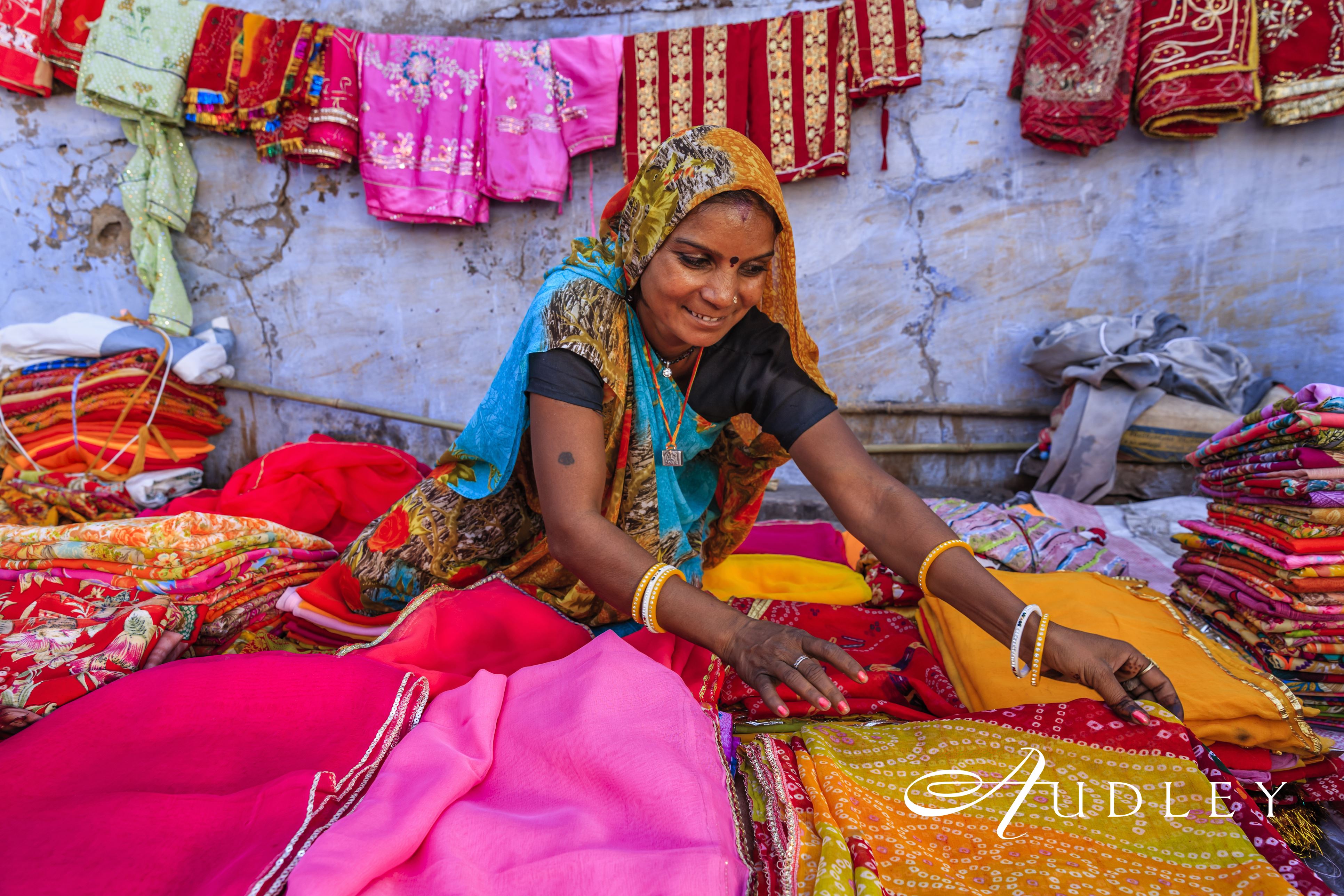 Market seller, India — key destination image
